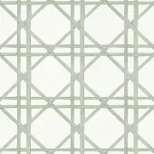 Catchii Behang Bamboo braided trellis groen