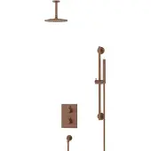 Maxaro Radius Regendouche Inbouw | Koper 20 cm Regendouche Thermostatisch