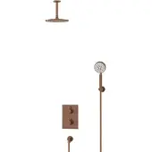 Maxaro Radius Regendouche Inbouw | Koper 20 cm Regendouche Thermostatisch