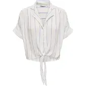 ONLY Blouse 'ONLPAULA' blauw / wit