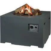 Happy Cocooning Mania, grijze tuinhaard, 19,5 kW, inclusief 5 kg lavastenen