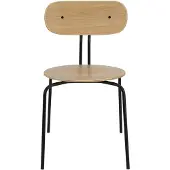 UMAGE Curious Eetkamerstoel Oak | Black | Without Seat Cushion
