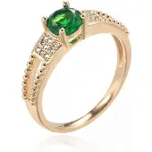 Cilla Jewels Damesring met Groene Zirkonia-19mm
