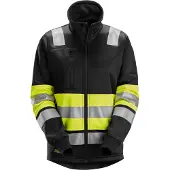 Snickers Workwear 8077 Klasse 1 Damesjack met Volledige Rits High-Vis Geel/Zwart maat XL dames