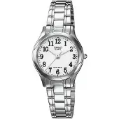 Casio dames polshorloge LTP-1275D-7BDF zilverkleurig