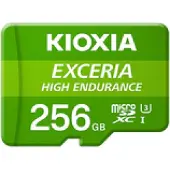 Kioxia Micro SD Memory Card with Adaptor Exceria High Endurance Class 10 UHS-I U3 Green