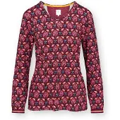 Pip studio Trice Long Sleeve Top Que si Que no Brown S