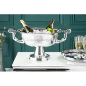 Invicta Elegant design champagnekoeler CHAMPAGNE 40cm gepolijst zilveren flessenkoeler - 36380