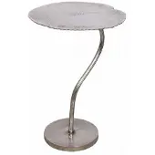 Invicta Handgemaakte bijzettafel ABSTRACT LEAF 40cm zilver - 41283