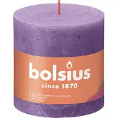Bolsius Stompkaars Rustiek Shine Paars 62 Uur D 10 H 10 Cm