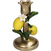 HD Collection Kandelaar Lemon Goud / Geel / Groen 10 X 10 X 17,5 Cm