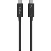 Belkin , USB-C naar USB-C Thunderbolt 4 oplaad- en overdrachtkabel van 1m, Zwart