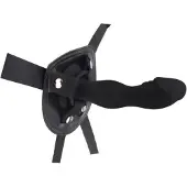 Chisa Novelties RGB - Rumpy-Pumpy Strap-On - Voorbinddildo met Verstelbaar Harnasje - Zwart