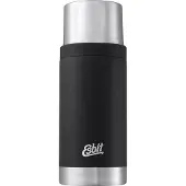 Esbit Sculptor Thermosfles - 1L - Mat Zwart - RVS - 2 Bekers - Lekvrij