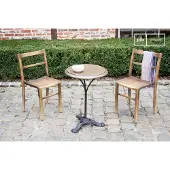 PIB Ronde bistrotafel van hout en metaal Vaiana