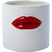 Intratuin Bloempot Lip Wit / Rood D 14 H 13 Cm