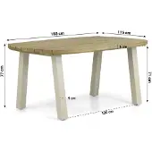 Lifestyle Garden Furniture Lifestyle Falcon/Glasgow dining tuintafel 180 x 115 cm