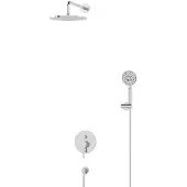 Maxaro Radius Regendouche Inbouw | Chroom 25 cm Regendouche Eéngreeps