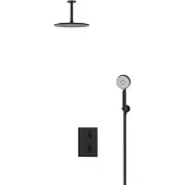 Maxaro Radius Regendouche Inbouw | Zwart 25 cm Regendouche Thermostatisch