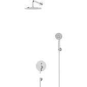 Maxaro Radius Regendouche Inbouw | Chroom 25 cm Regendouche Eéngreeps