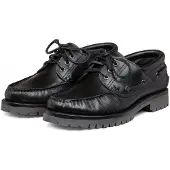 Van lier leren bootschoenen zwart male | Maat: 44