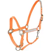 HORZE Reflecterende Halster Oranje Pony