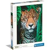 Clementoni - Puzzel - 500 Stukjes - Jaguar in de Jungle - Puzzel Voor Volwassenen - High Quality Collection