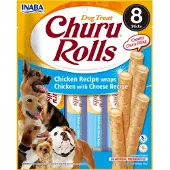 Inaba Churu Hondensnacks Rolls Chicken & Cheese Wraps 8 x 20 gr