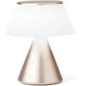 Lexon Luma L, Zlato, ABS (acrylonitril-butadieen-styreen), Aluminium, Glas, Slaapkamer, Kinderkamer, Hal, Bureau, Kantoor, IPX4, 1 lamp, LED