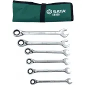 Sata 6-delige ringsleutelset met tarief