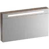 Brauer Promise Deluxe Spiegelkast 119x70cm MFC 2 Deuren Met Directe LED Verlichting Boven - Erosion - Spiegels, Spiegelkasten - 8720359387332