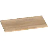 Brauer Ocean Slim Topblad 80,6x46cm - Massief Eiken - Vingerlas Eiken Grijs - Badkamermeubels, Wastafelbladen - 8720359350695
