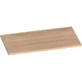Brauer Ocean Slim Topblad 80,6x46cm - Massief Eiken - Lamellen Eiken Naturel - Badkamermeubels, Wastafelbladen - 8720359347541