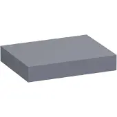 Brauer Creek Topblad Vrijhangend 59,6x50cm - MDF - Mat Grijs - Badkamermeubels, Wastafelbladen - 8720359388889
