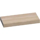 Brauer Creek Topblad Vrijhangend 99,6x50cm - Massief Eiken - Lamellen Eiken Wit - Badkamermeubels, Wastafelbladen - 8720359347640