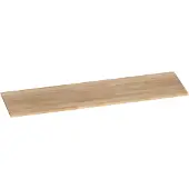 Brauer Ocean Slim Topblad 160,6x46cm - Massief Eiken - Vingerlas Eiken Grijs - Badkamermeubels, Wastafelbladen - 8720359350640