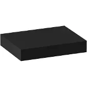 Brauer Creek Topblad Vrijhangend 59,6x50cm - MDF - Mat Zwart - Badkamermeubels, Wastafelbladen - 8720359388971