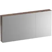 Brauer Impress Deluxe Spiegelkast 139x70cm MFC 3 Deuren Met Indirecte LED Verlichting Binnen/onder - Erosion - Spiegels, Spiegelkasten - 8720359387462