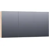 Brauer Impress Spiegelkast 139x70cm MFC 3 Deuren - Forest Wheat - Spiegels, Spiegelkasten - 8720359345240