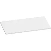 Brauer Ocean Slim Topblad 80,6x46cm - MDF - Mat Wit - Badkamermeubels, Wastafelbladen - 8720359348647