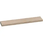 Brauer Creek Topblad Vrijhangend 240,2x50cm - Massief Eiken - Lamellen Eiken Wit - Badkamermeubels, Wastafelbladen - 8720359347992