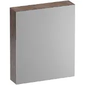 Brauer Impress Deluxe Spiegelkast 59x70cm MFC 1 Deur Met Indirecte LED Verlichting Binnen/onder - Rechtsdraaiend - Erosion - Spiegels, Spiegelkasten - 8720359387486