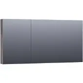 Brauer Impress Deluxe Spiegelkast 139x70cm MFC 3 Deuren Met Indirecte LED Verlichting Binnen/onder - Driftwood - Spiegels, Spiegelkasten - 8720359369550