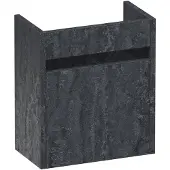 Brauer Adore Fonteinonderkast 39,5x21,6cm MFC - Rechtsdraaiend - Damascus - 8720359388070 - Wastafels, Fonteinen, Fonteinonderkasten