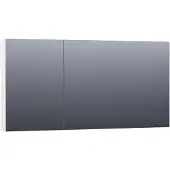 Brauer Impress Spiegelkast 139x70cm MDF 3 Deuren - Mat Wit - Spiegels, Spiegelkasten - 8720359345189