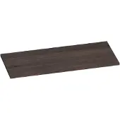 Brauer Ocean Slim Topblad 99,6x46cm - Massief Eiken - Lamellen Eiken Zwart - Badkamermeubels, Wastafelbladen - 8720359346704