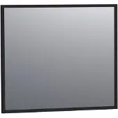 Saniclass Silhouette 80 spiegel 80x70cm zwart aluminium