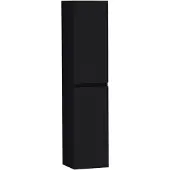 Brauer Joy Hoge Kast 160x35x35cm MDF - Mat Zwart - Badkamermeubels, Kolom- En Zijkasten, Hoge Kasten - 8720359308245