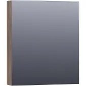 Brauer Impress Spiegelkast 59x70cm MFC 1 Deur - Rechtsdraaiend - Grove - Spiegels, Spiegelkasten - 8720359345363
