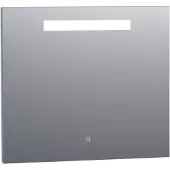 Brauer Garnet Spiegel 80x70cm - LED Verlichting Boven - Glas - Rechthoekig - Spiegels, Badkamerspiegels - 8720359338563